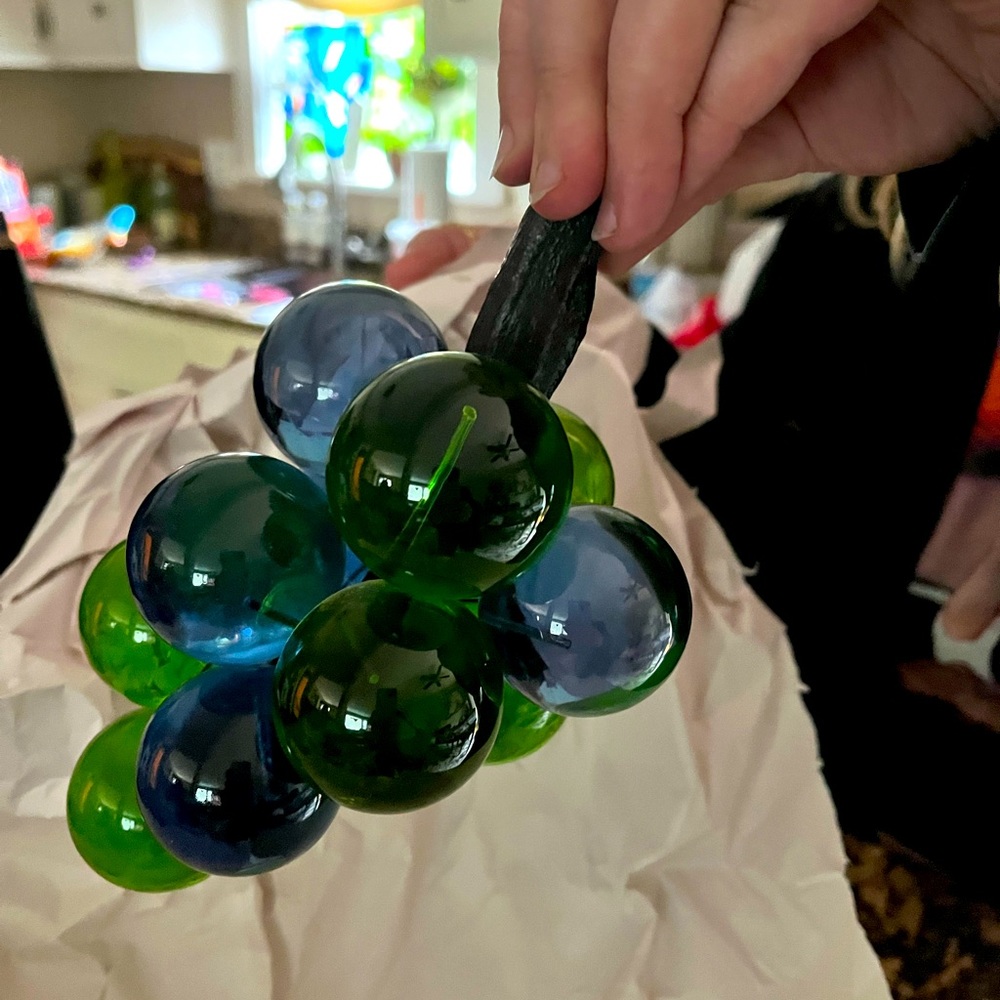 Vintage Lucite Acrylic Grape Cluster